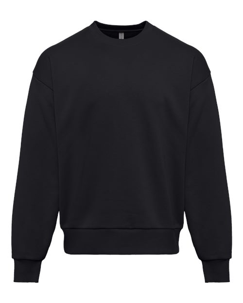 Next Level 9007 Unisex Heavyweight Crewneck Sweatshirt - Black - front