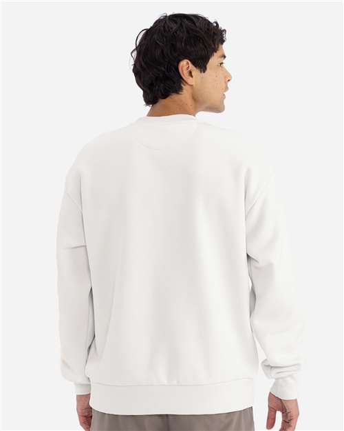 Next Level 9007 Unisex Heavyweight Crewneck Sweatshirt - Bone - model back
