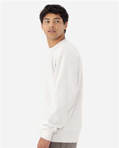 Next Level 9007 Unisex Heavyweight Crewneck Sweatshirt - Bone - model side
