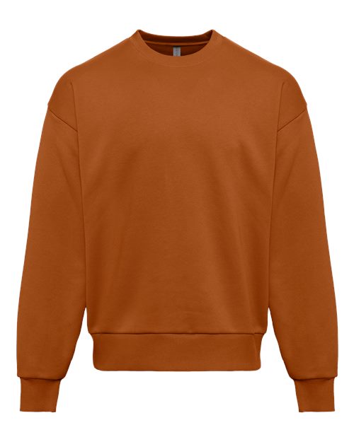 Next Level 9007 Unisex Heavyweight Crewneck Sweatshirt - Clay - front