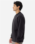 Next Level 9007 Unisex Heavyweight Crewneck Sweatshirt - Graphite Black - model side