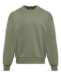 Next Level 9007 Unisex Heavyweight Crewneck Sweatshirt - Light Olive - front