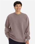 Next Level 9007 Unisex Heavyweight Crewneck Sweatshirt - Shiitake - model front