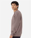 Next Level 9007 Unisex Heavyweight Crewneck Sweatshirt - Shiitake - model side