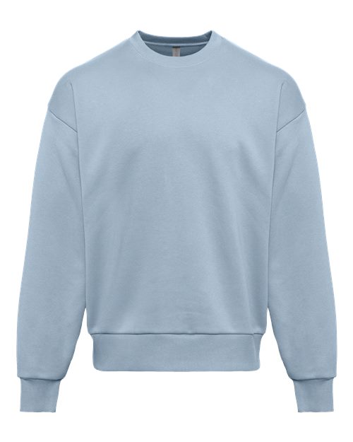 Next Level 9007 Unisex Heavyweight Crewneck Sweatshirt - Stonewash Denim - front