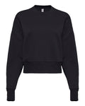 Next Level 9087 Women's Heavyweight Crewneck Sweatshirt - Black - front