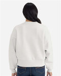 Next Level 9087 Women's Heavyweight Crewneck Sweatshirt - Bone - model back