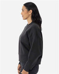 Next Level 9087 Women's Heavyweight Crewneck Sweatshirt - Graphite Black - model side