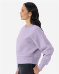 Next Level 9087 Women's Heavyweight Crewneck Sweatshirt - Lavender - model side