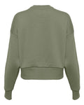 Next Level 9087 Women's Heavyweight Crewneck Sweatshirt - Light Olive - back