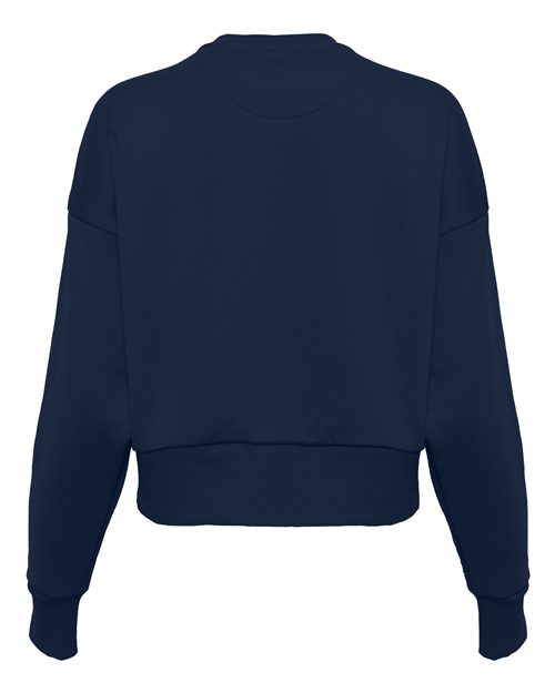 Next Level 9087 Women's Heavyweight Crewneck Sweatshirt - Midnight Navy - back