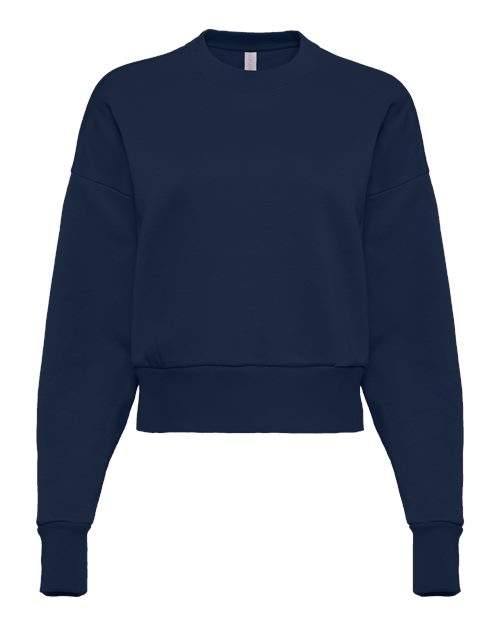 Next Level 9087 Women's Heavyweight Crewneck Sweatshirt - Midnight Navy - front