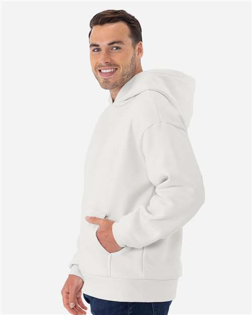 Next Level 9307 Unisex Heavyweight Fleece Hoodie Sweatshirt - Bone - model side