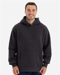 Next Level 9307 Unisex Heavyweight Fleece Hoodie Sweatshirt - Graphite Black - model front