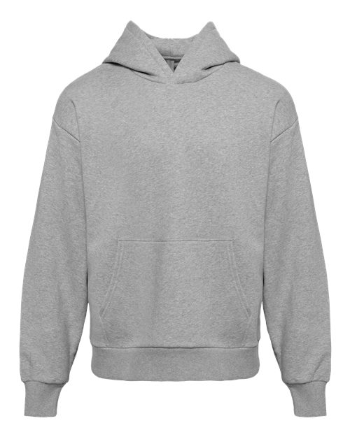 Next Level 9307 Unisex Heavyweight Fleece Hoodie Sweatshirt - Heather Grey - front