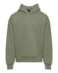 Next Level 9307 Unisex Heavyweight Fleece Hoodie Sweatshirt - Light Olive - front
