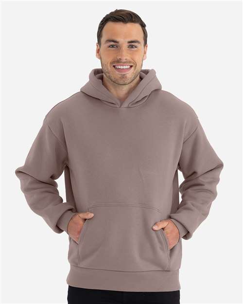 Next Level 9307 Unisex Heavyweight Fleece Hoodie Sweatshirt - Shiitake - model front