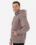Next Level 9307 Unisex Heavyweight Fleece Hoodie Sweatshirt - Shiitake - model side