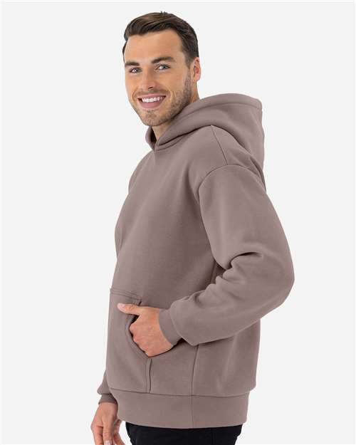 Next Level 9307 Unisex Heavyweight Fleece Hoodie Sweatshirt - Shiitake - model side