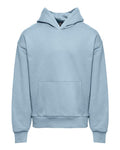 Next Level 9307 Unisex Heavyweight Fleece Hoodie Sweatshirt - Stonewash Denim - front