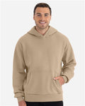 Next Level 9307 Unisex Heavyweight Fleece Hoodie Sweatshirt - Tan - model front