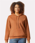 Gildan SF500 Unisex Softstyle Midweight Hooded Sweatshirt - Texas Orange - model front