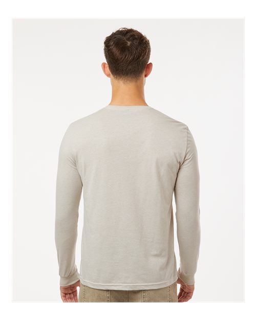 Next Level 6211 Unisex CVC Long Sleeve T-Shirt - Sand - model back