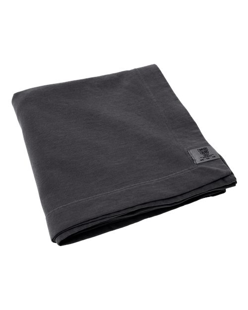 Comfort Colors 15BT Garment-Dyed Fleece Dorm Blanket - Pepper - front