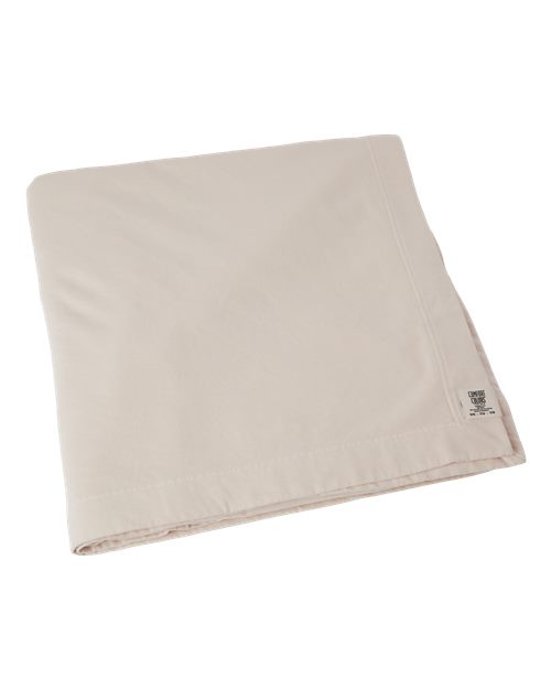 Comfort Colors 15BT Garment-Dyed Fleece Dorm Blanket - Ivory - front