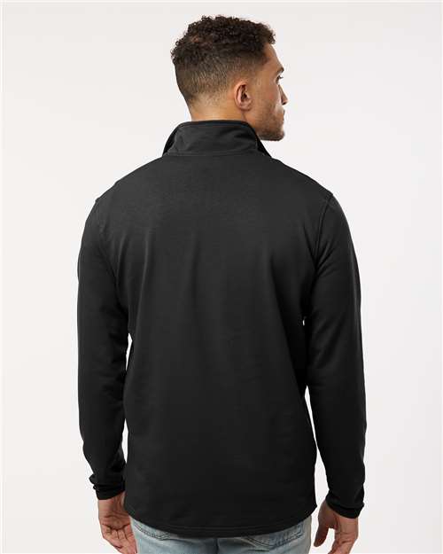 Independent Trading Co. EXP20PQ Men's Perform Quarter-Zip Pullover - Black - model back