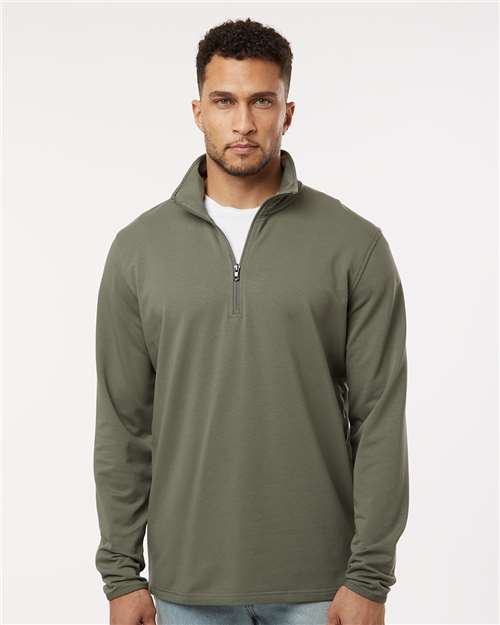 Independent Trading Co. EXP20PQ Men's Perform Quarter-Zip Pullover - Pine - model front