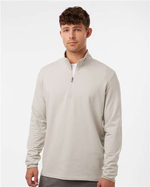 Independent Trading Co. EXP20PQ Men's Perform Quarter-Zip Pullover - Smoke - model front