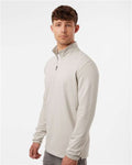 Independent Trading Co. EXP20PQ Men's Perform Quarter-Zip Pullover - Smoke - model side
