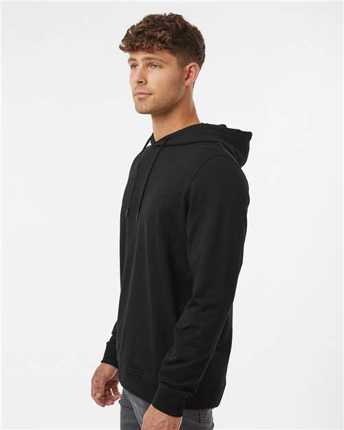 Independent Trading Co. EXP25PH Unisex Perform Hooded Sweatshirt - Black - model side