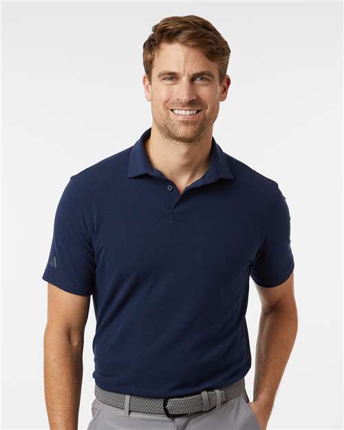 Adidas A590 Men's Blended Polo - Solid Collegiate Navy - model front