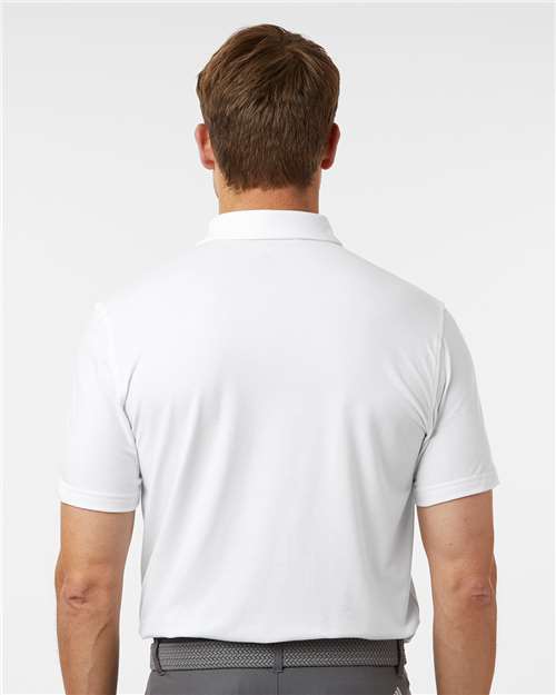 Adidas A590 Men's Blended Polo - Solid White - model back