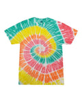 Colortone 1000Y Youth Multi-Color Tie-Dyed T-Shirt - Citrus - front