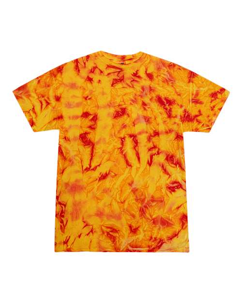 Colortone 1000Y Youth Multi-Color Tie-Dyed T-Shirt - Fire - front