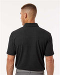Adidas A702 Men's Blended Printed Polo - Black - model back