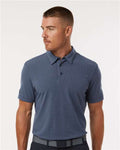 Adidas A702 Men's Blended Printed Polo - Preloved Ink - model front