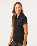 Adidas A707 Women's Textured Stripe Polo - Black - model side