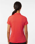 Adidas A707 Women's Textured Stripe Polo - Bright Red - model back