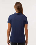 Adidas A707 Women's Textured Stripe Polo - Dark Blue - model back