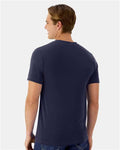 Hanes 4873 Unisex Cool DRI Cotton Touch T-Shirt - Athletic Navy - model back