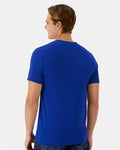 Hanes 4873 Unisex Cool DRI Cotton Touch T-Shirt - Athletic Royal - model back