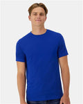 Hanes 4873 Unisex Cool DRI Cotton Touch T-Shirt - Athletic Royal - model front