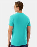 Hanes 4873 Unisex Cool DRI Cotton Touch T-Shirt - Athletic Teal - model back