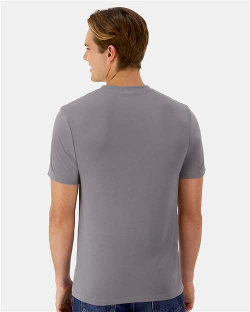 Hanes 4873 Unisex Cool DRI Cotton Touch T-Shirt - Graphite - model back