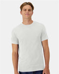 Hanes 4873 Unisex Cool DRI Cotton Touch T-Shirt - White - model front
