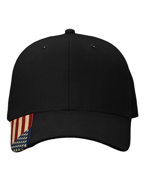 Kati AM350 USA Flag Cap - Black/ USA - front